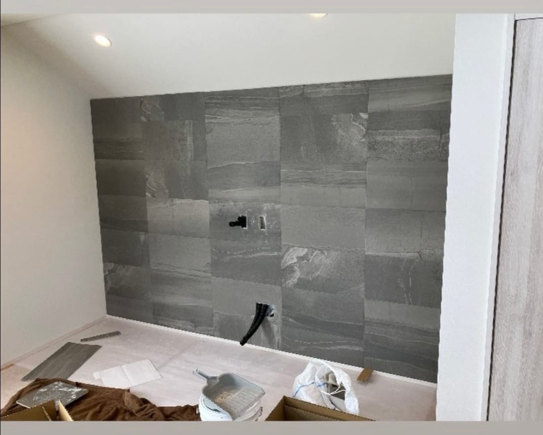 Wall-mounted TV before installation