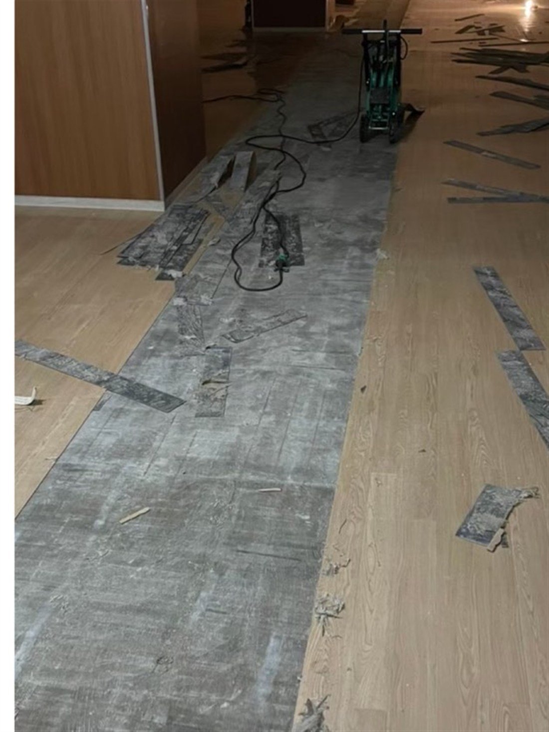 Flooring replacement before renovation